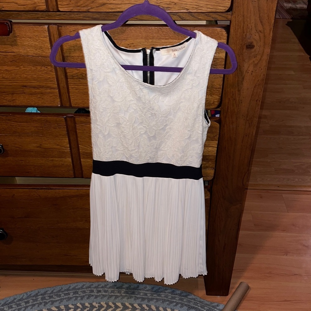 White half lace dress